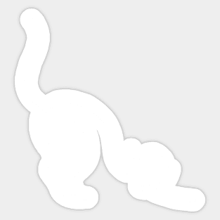 minimalist cat Sticker